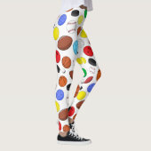 Kleurrijk Sportbalken Random Pattern Leggings (Rechts)