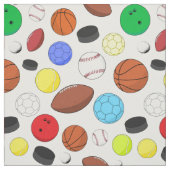 Kleurrijk Sportbalken Random Pattern Stof (Swatch)