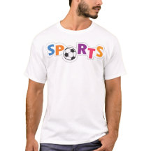 Kleurrijk sporttekstontwerp met een voetbal
