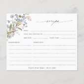 Kleurrijk Spring Wildflower Vrijgezellenfeest Rece (Voorkant)