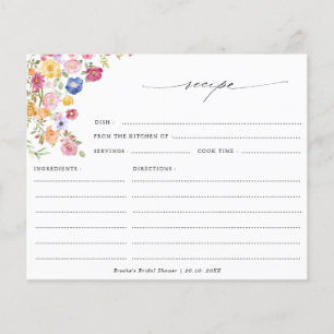 Kleurrijk Spring Wildflower Vrijgezellenfeest Rece