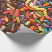 Kleurrijk sprintpapier voor het oppakken cadeaupapier (Hoek)