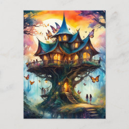 Kleurrijk sprookjesdorp, Postcrossing Briefkaart