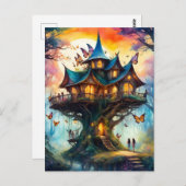 Kleurrijk sprookjesdorp, Postcrossing Briefkaart (Voorkant / Achterkant)