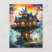 Kleurrijk sprookjesdorp, Postcrossing Briefkaart (Voorkant)