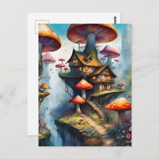 Kleurrijk sprookjesdorp, Postcrossing Briefkaart (Voorkant / Achterkant)