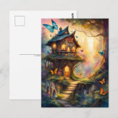 Kleurrijk sprookjesdorp, Postcrossing Briefkaart (Voorkant / Achterkant)