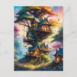 Kleurrijk sprookjesdorp, Postcrossing Briefkaart