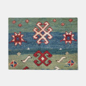 Kleurrijk staal Blauw licht groen gecontroleerd  Deurmat