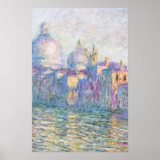 Kleurrijk stadsgezicht schilderij poster (Voorkant)