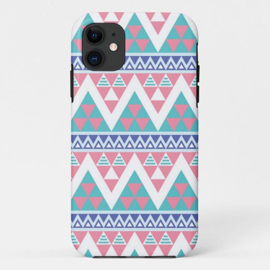 Kleurrijk stam-aztekenpatroon Case-Mate iPhone case (Achterkant)