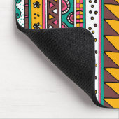 Kleurrijk stammenpatroon muismat (Hoek)