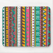 Kleurrijk stammenpatroon muismat (Voorkant)