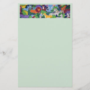 Kleurrijk Stationery met Jungle Dieren Briefpapier