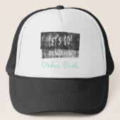 Kleurrijk stedelijk graffiti met de hand getekend trucker pet (Voorkant)