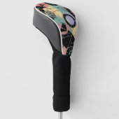 Kleurrijk stedelijk graffiti patroon (10) golfheadcover (Schuin)