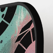 Kleurrijk Stedelijk Graffiti Patroon (10) Pickleball Paddle (Links Detail)