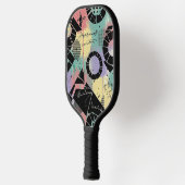 Kleurrijk Stedelijk Graffiti Patroon (10) Pickleball Paddle (Links)