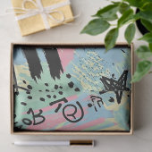 Kleurrijk stedelijk graffiti patroon (12) tissuepapier (Geschenk)