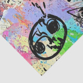 Kleurrijk stedelijk graffiti patroon (1) tissuepapier (Detail)