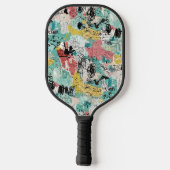 Kleurrijk stedelijk graffiti patroon (2) pickleball paddle (Achterkant)