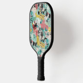 Kleurrijk stedelijk graffiti patroon (2) pickleball paddle (Links)