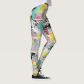 Kleurrijk stedelijk graffiti patroon (3) leggings (Rechts)