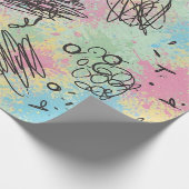 Kleurrijk stedelijk graffiti patroon (4) cadeaupapier (Hoek)