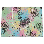 Kleurrijk Stedelijk Graffiti Patroon (4) Groot Cadeauzakje (Voorkant)