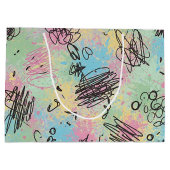 Kleurrijk Stedelijk Graffiti Patroon (4) Groot Cadeauzakje (Achterkant)