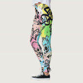 Kleurrijk Stedelijk Graffiti Patroon (6) Leggings (Links)
