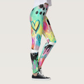 Kleurrijk Stedelijk Graffiti Patroon (7) Leggings (Rechts)