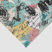 Kleurrijk stedelijk graffitipatroon (2) tissuepapier (Detail)