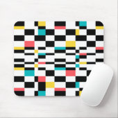 Kleurrijk, stedelijk, modern, trendgeometrisch pat muismat (Met muis)