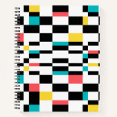 Kleurrijk, stedelijk, modern, trendgeometrisch pat notitieboek (Voorkant)