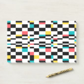 Kleurrijk, stedelijk, modern, trendgeometrisch pat post-it® notes (Op bureau)