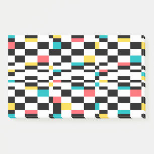 Kleurrijk, stedelijk, modern, trendgeometrisch pat post-it® notes
