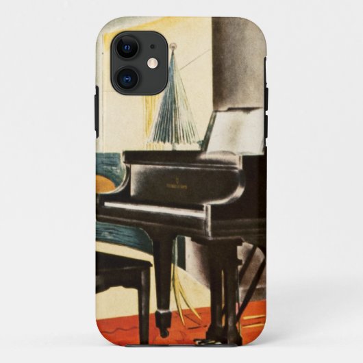 kleurrijk Steinway Piano-instrument en kunst Case-Mate iPhone Case (Achterkant)