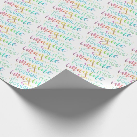 KLEURRIJK STEL JE DE MOGELIJKHEDEN INSPIREREND VOO CADEAUPAPIER (Hoek)