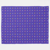 Kleurrijk Ster Patroon Fleece Deken (Voorkant (Horizontaal))