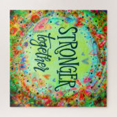 Kleurrijk  Sterker Samen Inspirerend Legpuzzel (Horizontaal)