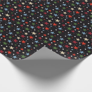 Kleurrijk Sterrenpatroon Cadeaupapier