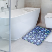 Kleurrijk Stervis Naadloos Patroon met Monogram Badmat