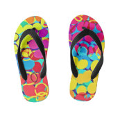 Kleurrijk Stijlvol en Chique Spectrum Patroon Kinder Teenslippers (Voetbed)