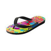 Kleurrijk Stijlvol en Chique Spectrum Patroon Kinder Teenslippers (Schuin)