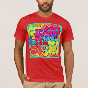 Kleurrijk Stijlvol en Chique Spectrum Patroon T-shirt