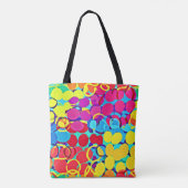 Kleurrijk Stijlvol en Chique Spectrum Patroon Tote Bag (Achterkant)