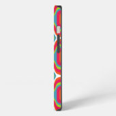 Kleurrijk Stijlvol Geometrisch Vintage Cute Patroo iPhone Hoesje (Linkerkant)