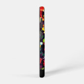 Kleurrijk stijlvol monogram Floral Samsung Galaxy Hoesje (Rechterkant)