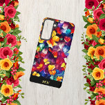 Kleurrijk stijlvol monogram Floral Samsung Galaxy Hoesje<br><div class="desc">Kleurig bloemontwerp voor dit Samsung-Hoesje. Heel eenvoudig om je te personaliseren met je eigen monogram of initiaal!</div>